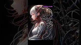 Intricate Sci-Fi Cyborg Art #shorts #ai #cyborg #scifi #youtubeshorts