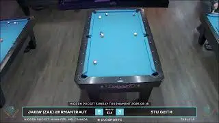 JAKIW (ZAK) EHRMANTRAUT vs STU GEITH - HIDDEN POCKET - TABLE 10 | EvoSports