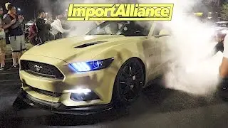 Import Alliance 2017 Day 2 - Event & After Meet - Mustang RUNS From Cops!