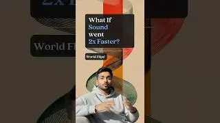 What is sound traveled 2x faster?