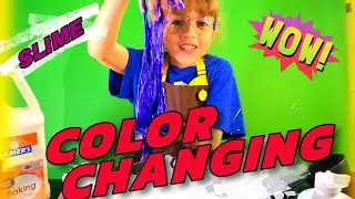 MAGIC SLIME?! Watch It CHANGE COLORS Before Your Eyes!
