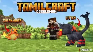 Fire Type Showdown! Charmander vs Litten 🔥 Tamilcraft Cobblemon - MrExpandables Gaming