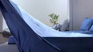 Navy Heather - Soft and Cozy California King Sheet Set in Blue Fog