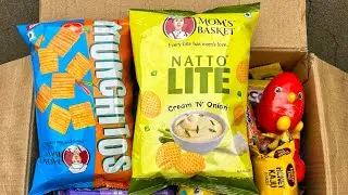 ASMR Unboxing Natto Lite & Munchitos & Gol Mol Biscuit & Chocos Laddu