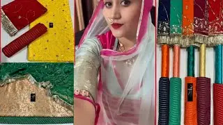 शादी-ब्याह में पहनने के लिए सुंदर और पोशाक जैसे सूट बिल्कुल कम रेट में/ प्लेन साटन 4 मीटर  सूट  ♥️