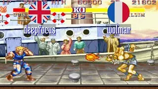 FT5 @sf2hf: deepfocus (GB) vs wolmar (FR) [Street Fighter II Hyper Fighting Fightcade] Jan 24