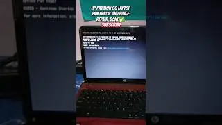 HP pavilion g6 fan error❌ || Service and hinge repair ✅ #shorts #minivlog #blog
