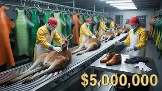 Inside the Kangaroo Skin Factory &ndash; (Full Process) Million-Dollar Gear