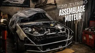 LA E36 TURBO re&ccedil;oit son MOTEUR !!! PRO DRIFT CAR