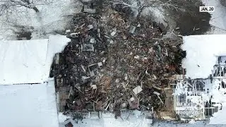 Woman watches home get demolished after Wyoming, Mich. apartment fire