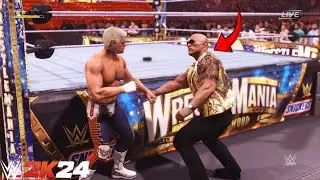 The Rock slaps Cody Rhodes: WrestleMania XL