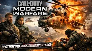 Call OF Duty Modern Warfare I MISSION URZIKSTAN RUSSIAN HELICOPTERS DESTROYED