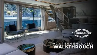 The Sunseeker 90 Ocean Enclosed at Fort Lauderdale International Boat Show