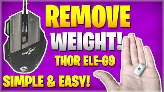 HOW TO REMOVE WEIGHT IN DRAGONWAR THOR ELE-G9 GAMING MOUSE! | SIMPLE AND EASY | HALLOW