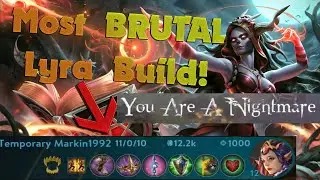 Most BRUTAL Lyra Build! NIGHTMARE!// Vainglory 5v5