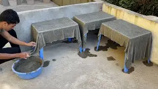 DIY Gardening ideas - Cloth and Cement - Unexpectedly Beautiful  - Making an Aquarium