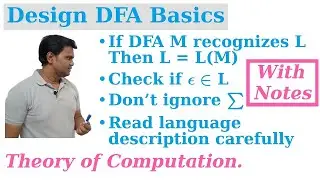 DFA examples Part 1  DFA Construction basics | TOC.GATE.NET.