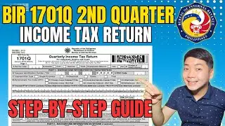 1701Q 2nd quarter 2025 : How to File 1701Q using eBIR Online | 8% Income Tax Rate