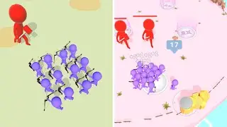 Giant vs Crowd 👾🏃🏻&zwj;♀️🤼 All Levels Gameplay iOS