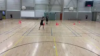 Cross, Double cross. Handball Situations.