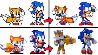 ALL Classic Sonic and Tails Dancing Meme | Sonic and Tails Dance