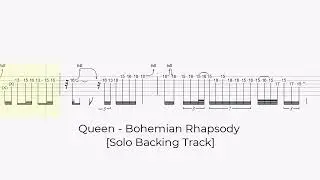 Queen - Bohemian Rhapsody [Solo Backing Track with tabs]