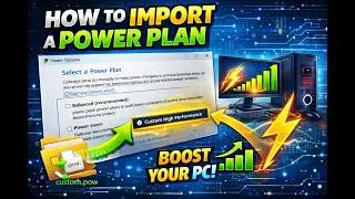 Fastest way to import a power plan