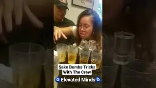 Sake Bomb Tricks With The Crew! 🍺 #sake #drinks #drinking #friends #fun #celebrate #weekends #lit