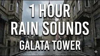 Rain in Istanbul: Galata Tower (1 Hour Ambient Sound)