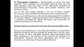 Aternative Feedstock-green Chemistry