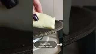Zubereitung von gefrorenen Pfannkuchen. Tiefk&uuml;hlkostgesch&auml;ft Gastro Oma