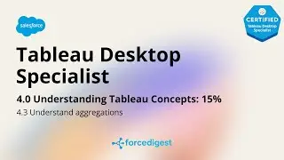 Tableau Desktop Specialist - Certification Exam Full Course Vol. 4.3
