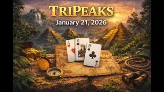 TriPeaks January 21, 2026 - Microsoft Solitaire Daily Challenge