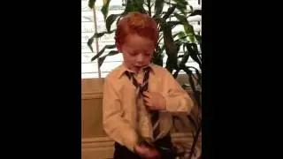 How to tie a tie (children's tutorial)