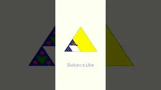 Draw Sierpinski Triangle 🔺 Using Python Turtle Module #shorts #short #shortsfeed
