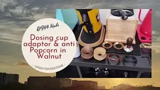 DF64 Mods | Dosing Cup Adaptor & Anti Popcorn in Walnut