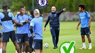 Spanish Winger & Karim Adeyemi's First Training Session with Chelsea Under Enzo Maresca 🔵🔥💯