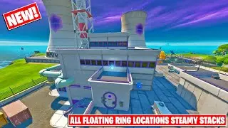 Fortnite Week 9 Challenge! Collect Floating Rings at Steamy Stacks - Chapter 2 Season 4
