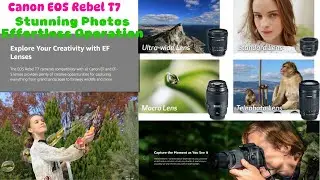 Enhanced Photography With Canon EOS Rebel T7 Dual Lens Kit - Capture Life In Detail.Best DSLR Camera