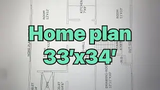 Home plan =33&rsquo;x34&rsquo;