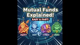 Mutual Funds Explained Simply: Equity vs Debt vs Hybrid vs Index!