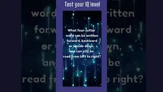 What 5-Letter Word Reads the Same Both Ways?#Wordplay#engaging brain teasers