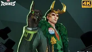 Presidential Attire Loki Skin Gameplay - Marvel Rivals (4K 60FPS)