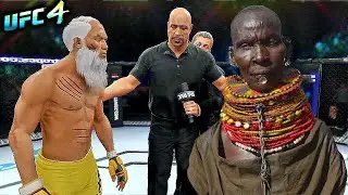 Old Bruce Lee vs. African Warrior (EA sports UFC 4)