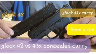glock 48 vs 43x concealed carry #9mm #9mmgun #usa #australia #glock43xmos #glock48