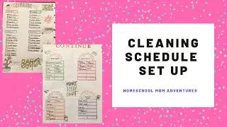 Cleaning Schedule Setup/Making a cleaning checklist for my happy planner/classic happy planner