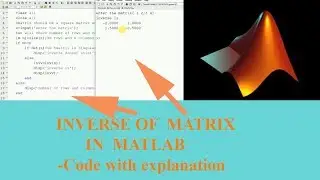 Inverse of a matrix in matlab