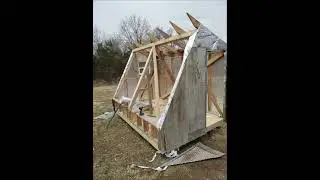 Glass Front Shed Built-On-The-Spot DIY Hot House Shed #shedlife #shorts #homemade #diy
