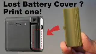 Reverse Engineering a Camera Battery Cover for 3D Printing