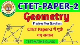 CTET PAPER-2  Previous  Year Questions | Geometry related CTET Paper 2 Questions with Solutions